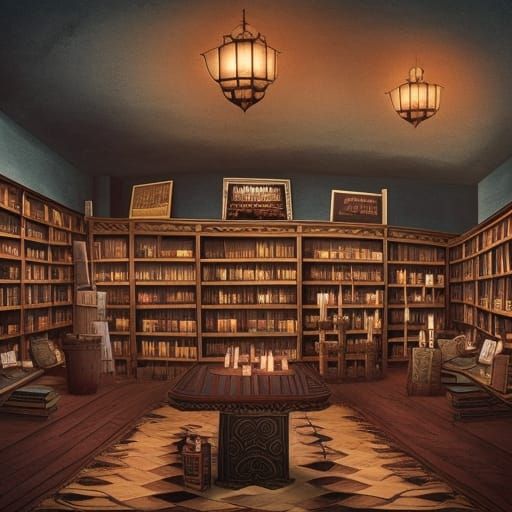 The ghost really wanted to have the power to make books fly ...