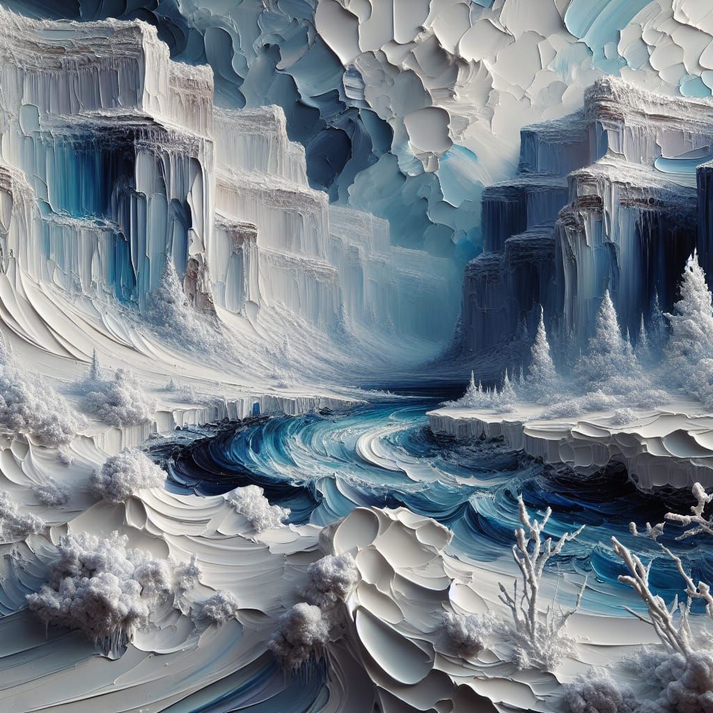 Winterish Antelope Canyonscape  by @ing