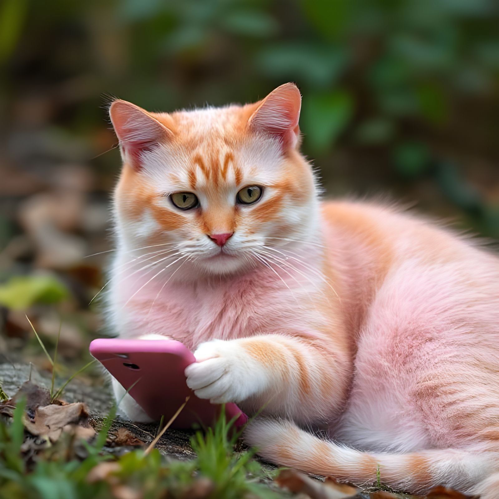 Cat and Phone