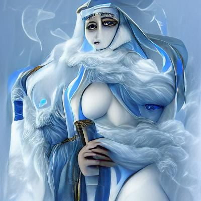 A sultry priestess of the God of Frost