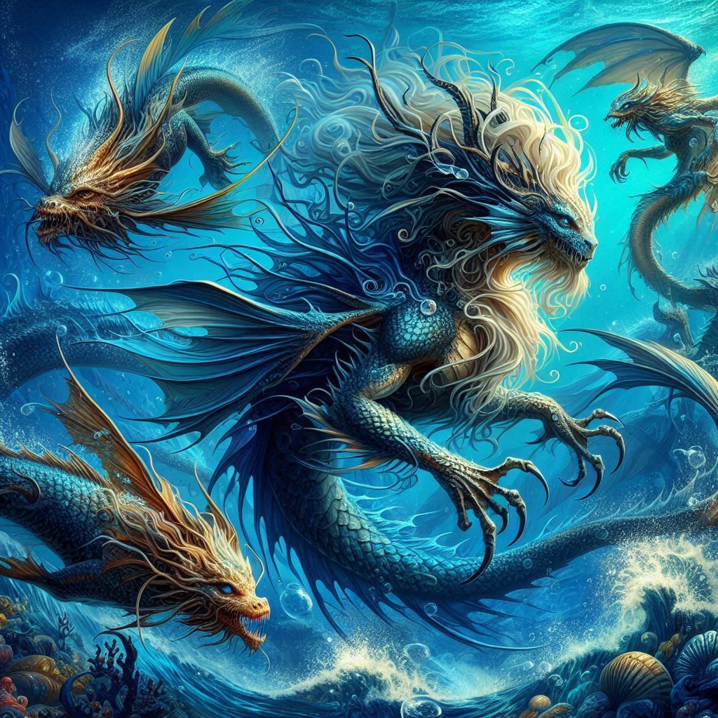“Mystical Depths: A Mermaid’s Underwater Realm”
