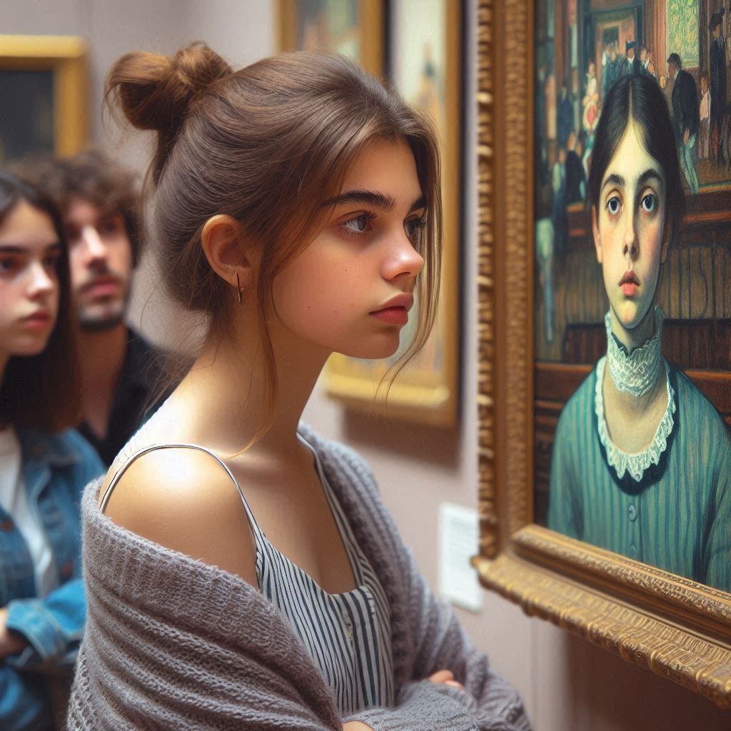 A closer look at a portret of Toulouse-Lautrec