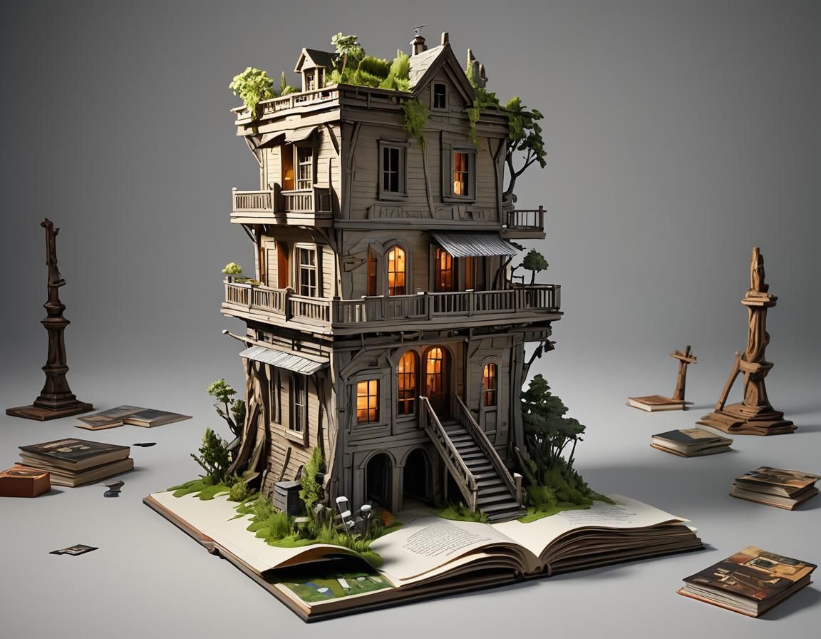 A pop-up book
