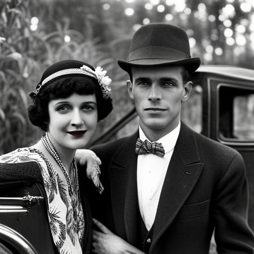 First date in 1928.   (I described a photograph of my grandparents on their 1st date.)  by @Kate McCridhe
