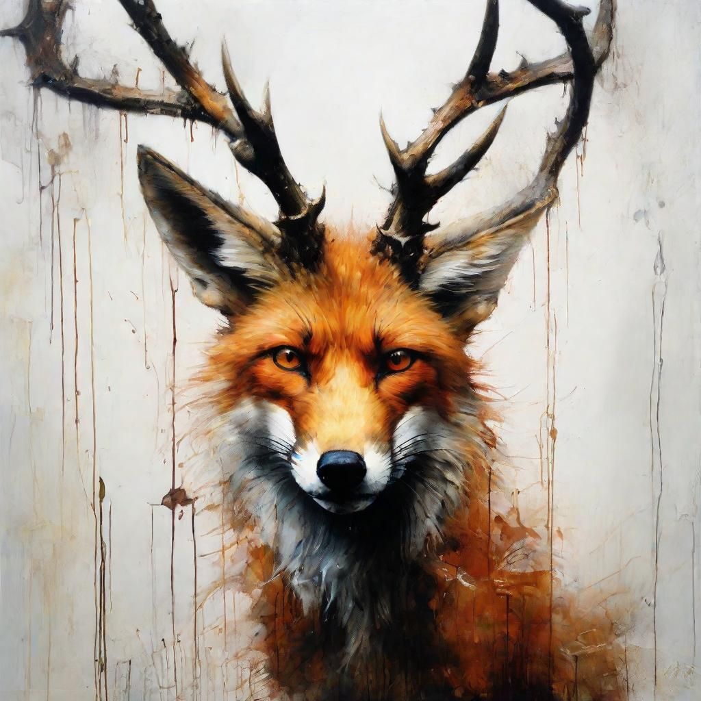Story book fox-stag