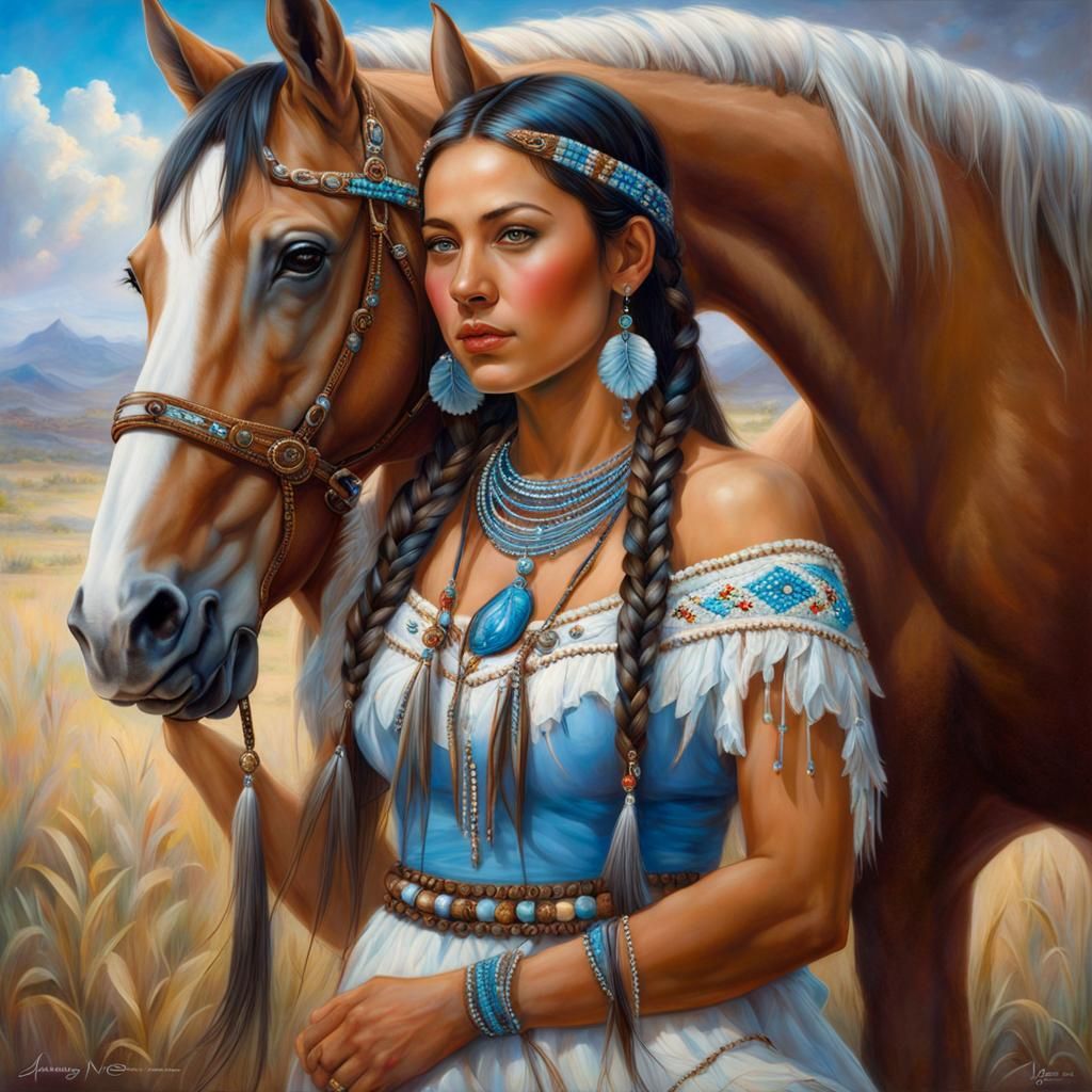 Pocahontas II - AI Generated Artwork - NightCafe Creator