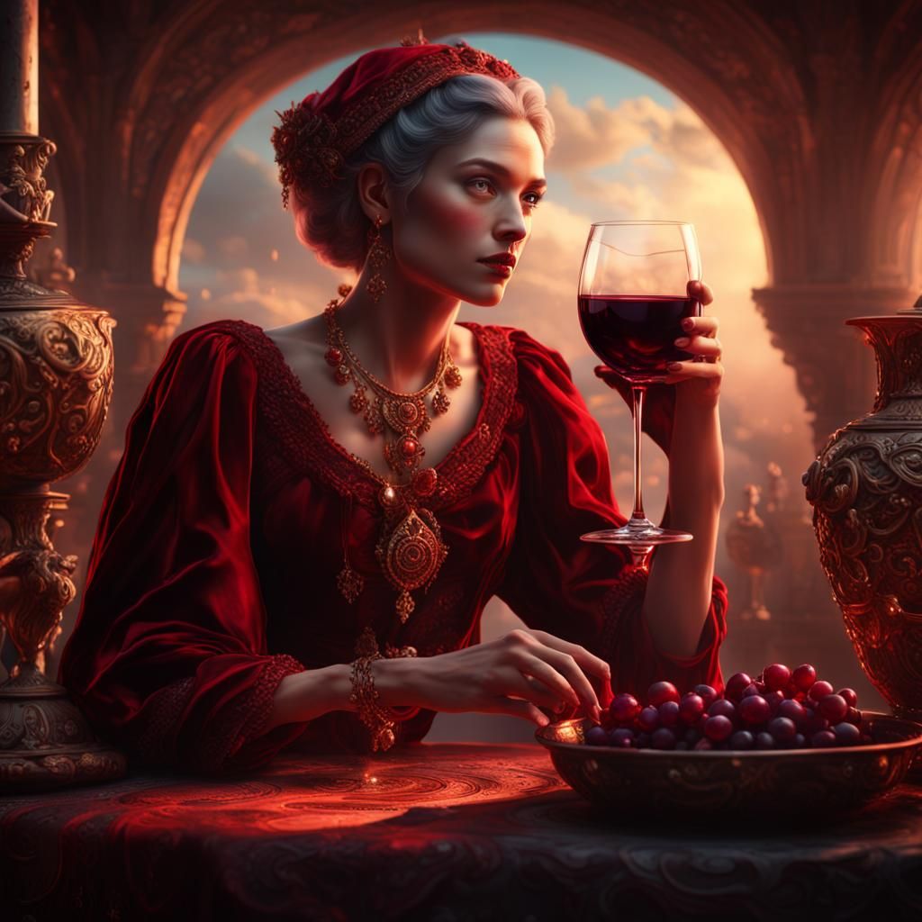 Red wine as a Muse #2