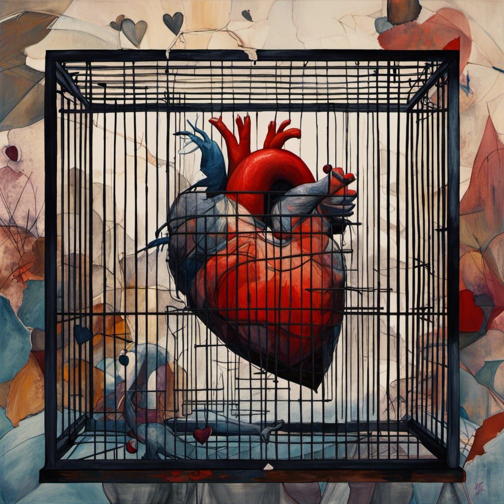 Heart in a cage, by Modigliani, Ismail Inceoglu, Jenny Savil...