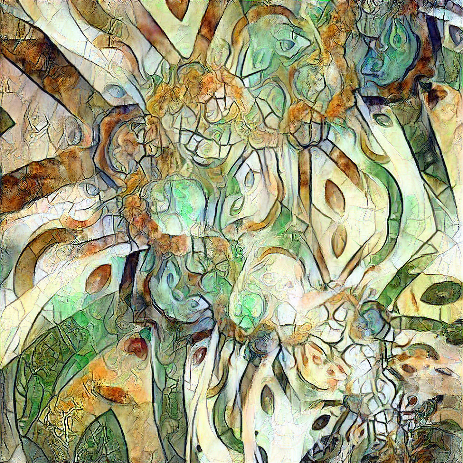 Watercolor Fractal Fusion Experiment