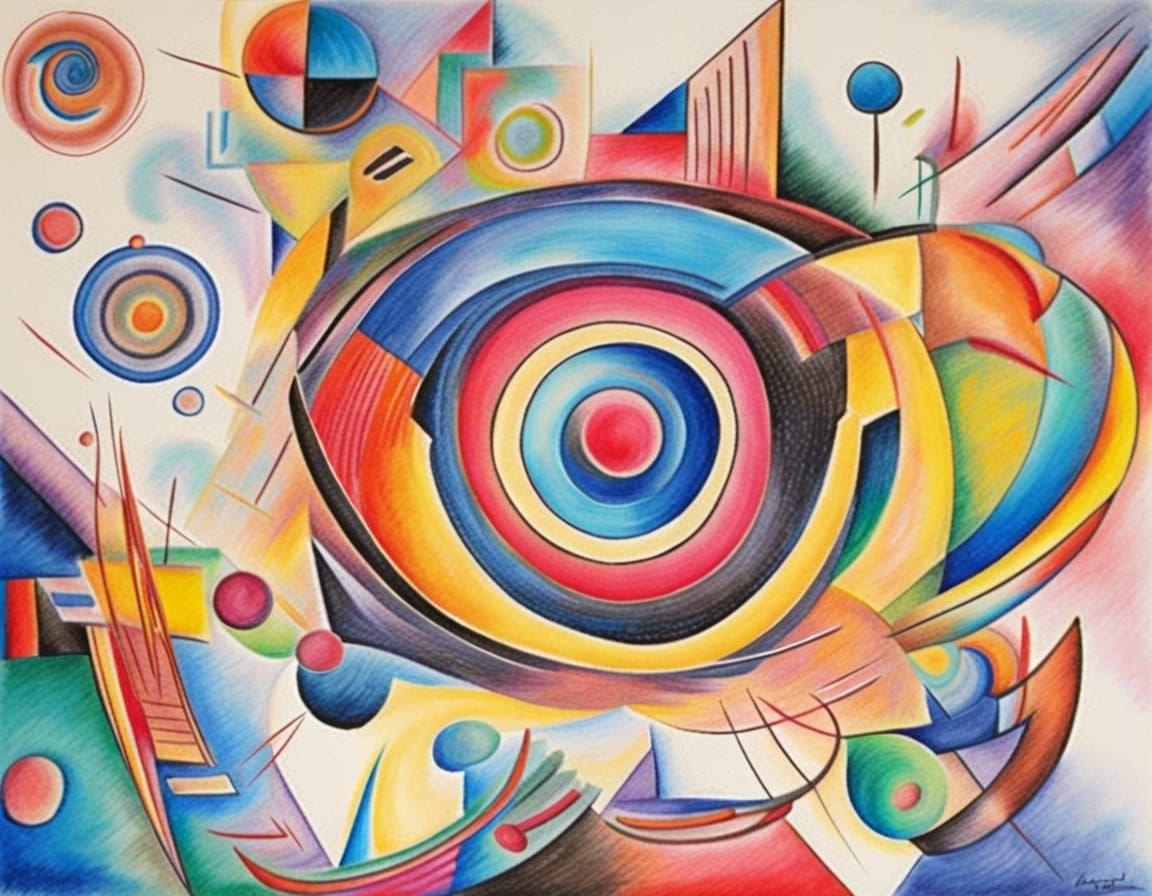 An Abstract In Tribute To The Work Of Kandinsky Drawn With Colorpencil   WqbyCTRrX2qfTMeYN3zI  1  Lynt1 