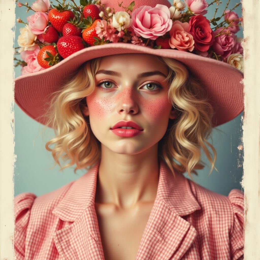 Sweet Summer Vibes: Strawberries and Gingham Beauty