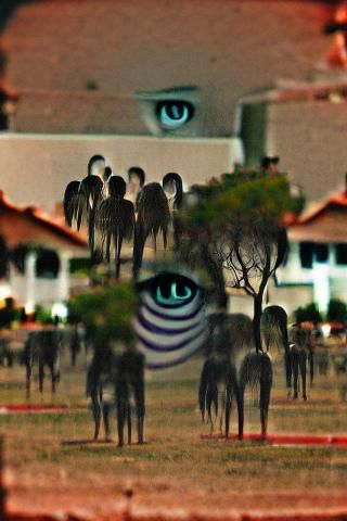 Lost souls watching you from a distance