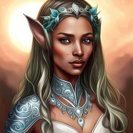 Elven Sentry in Silver