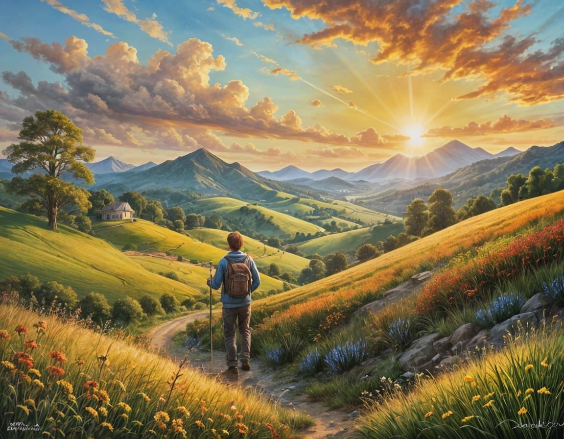 The unexplored path towards the sun  by @Willow Strawberry