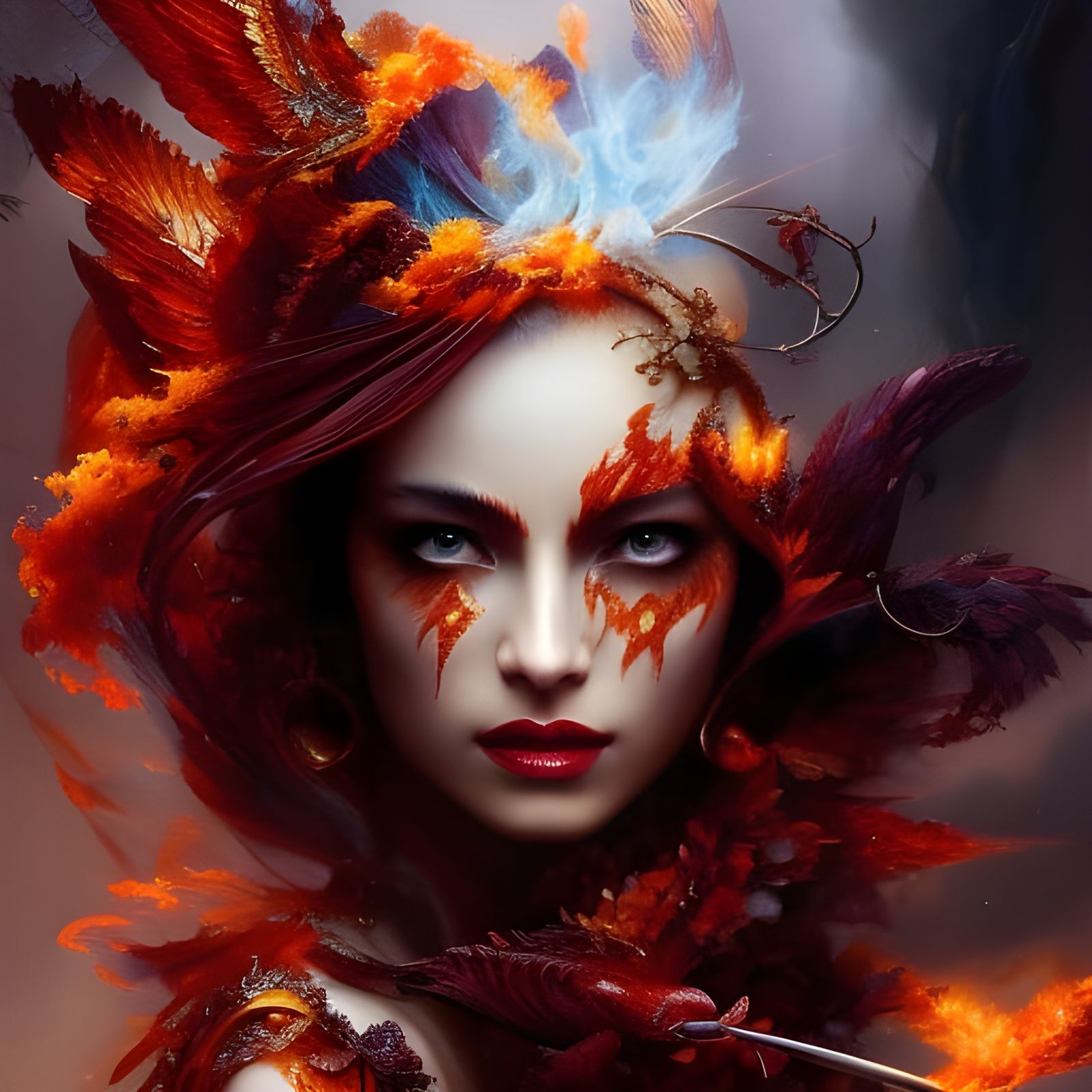 Beautiful Phoenix Woman - AI Generated Artwork - NightCafe Creator