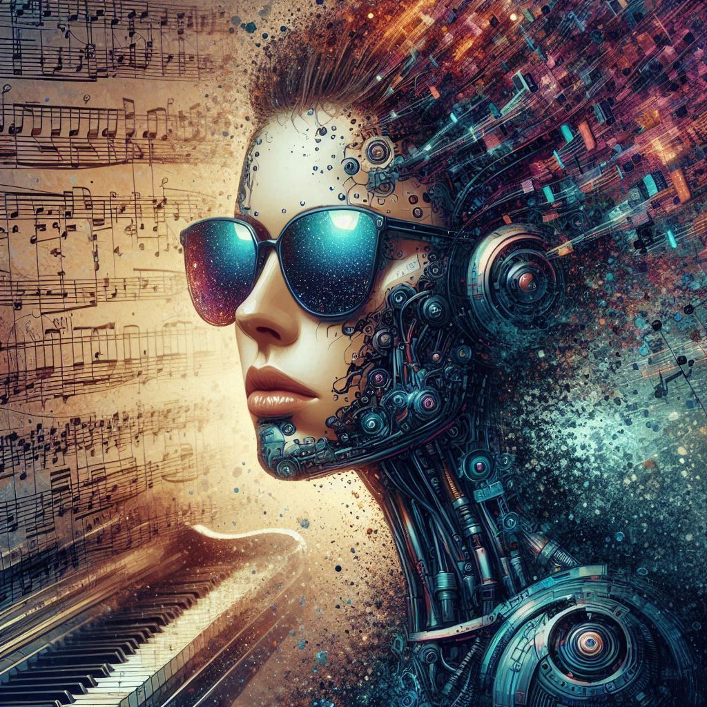 double exposure beautiful fantasy DALL-E 3 portrait landscap...