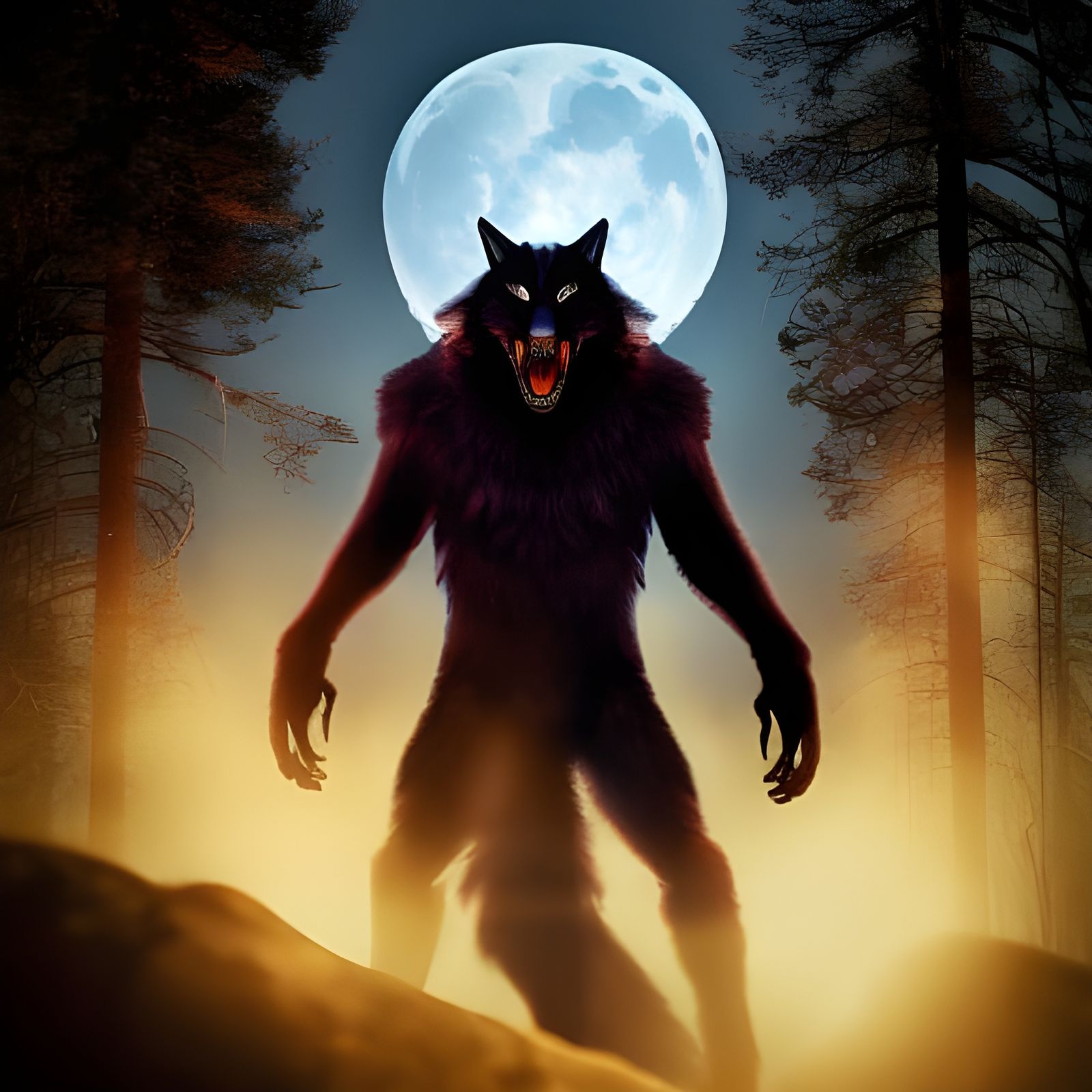 Werewolf - AI Generated Artwork - NightCafe Creator