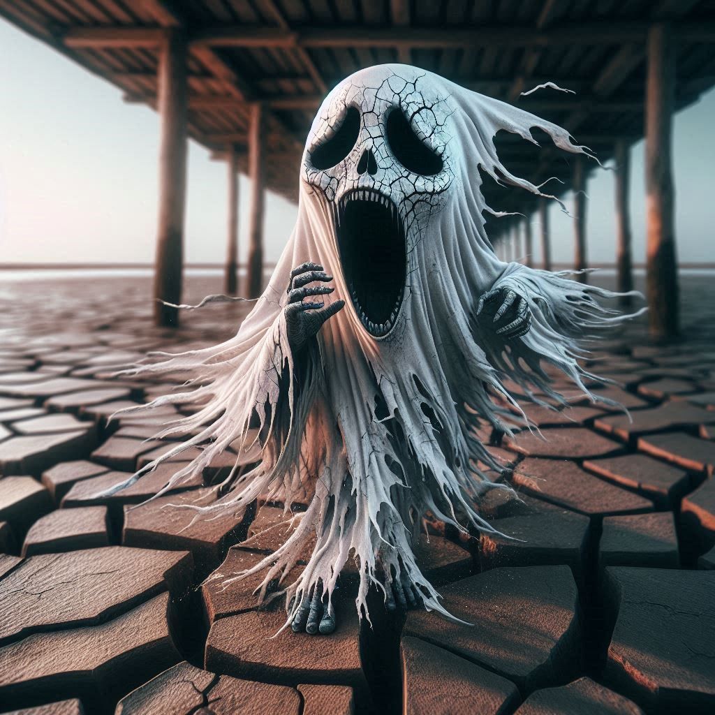 The Scream Ghostface Beneath the Pier