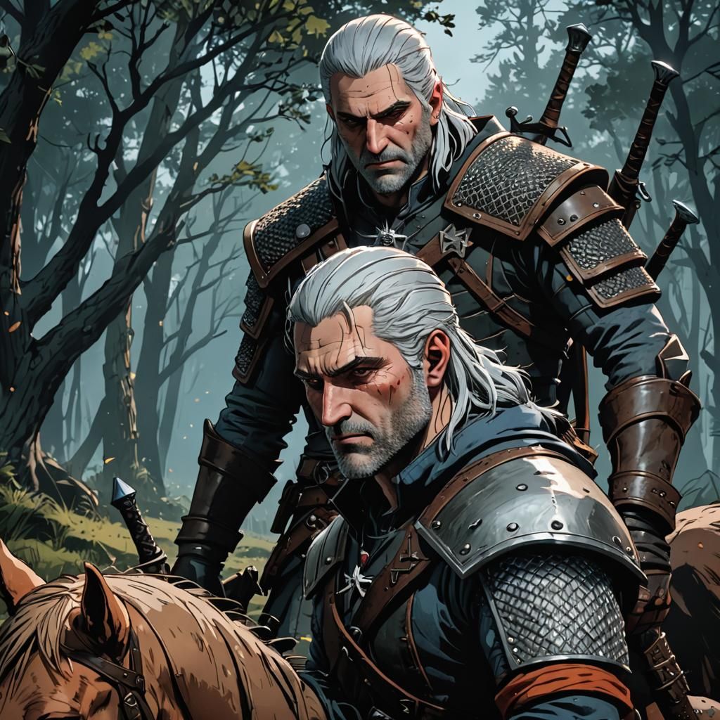Geralt and roach
