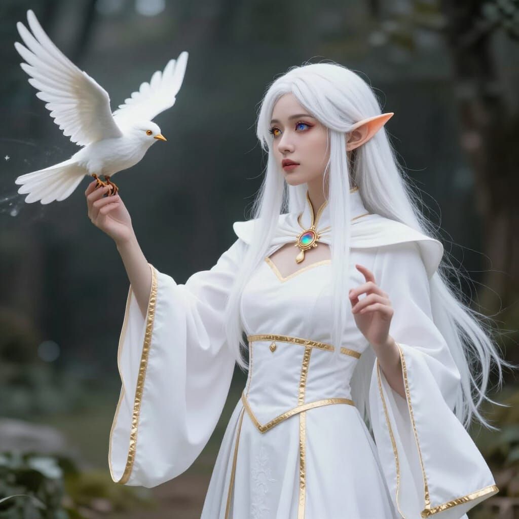 Elf and her familiar