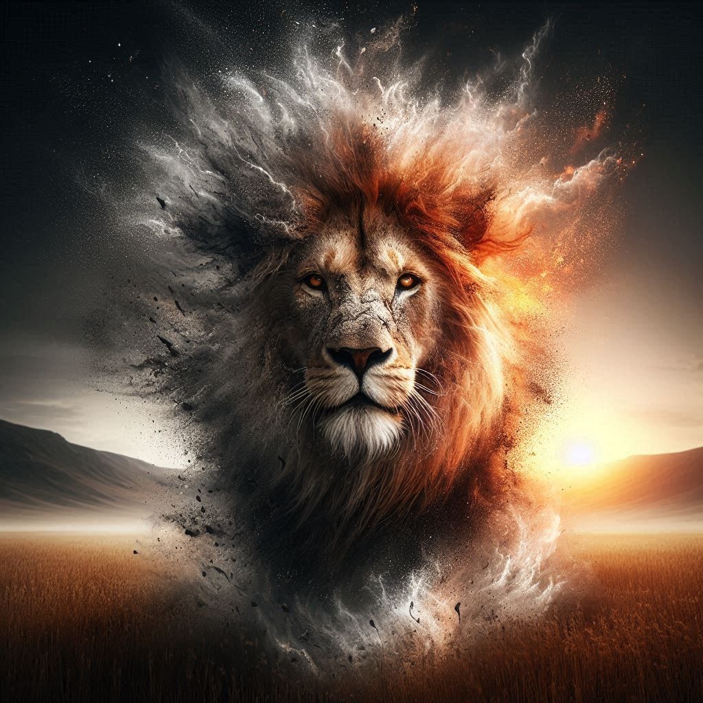 double exposure beautiful fantasy DALL-E 3 portrait landscape..