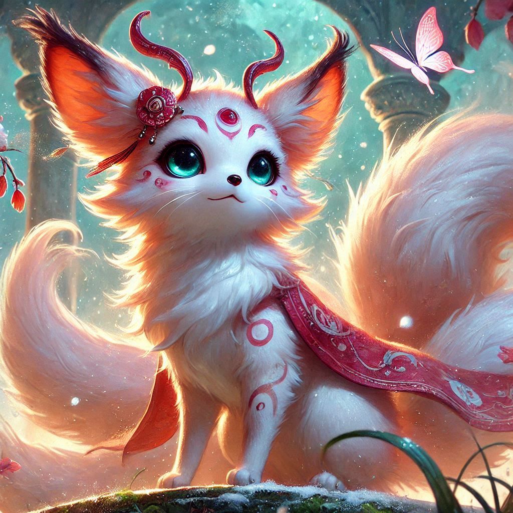 adorable fairy-tale fantasy creature portrait..