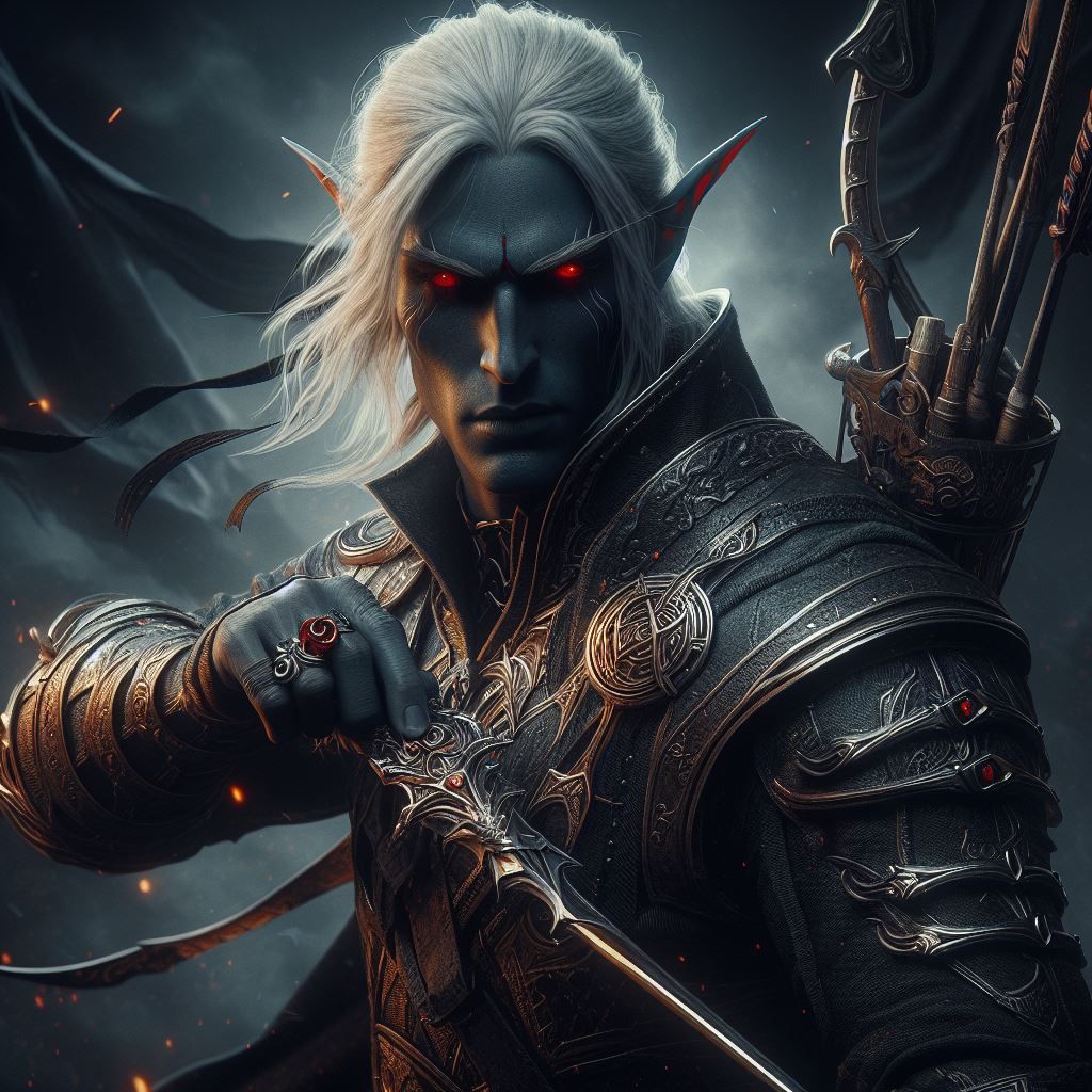 Drow archer - AI Generated Artwork - NightCafe Creator