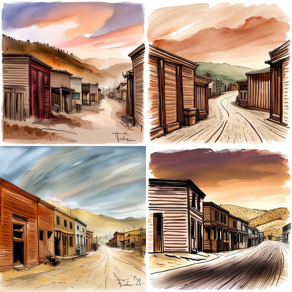 The ghost town of Virginia City with boot Hill.. in the wond...