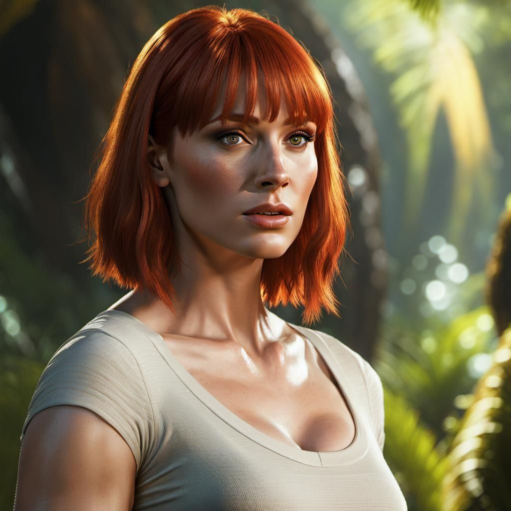 Portrait of Bryce Dallas Howard, from Jurassic World - AI Generated ...