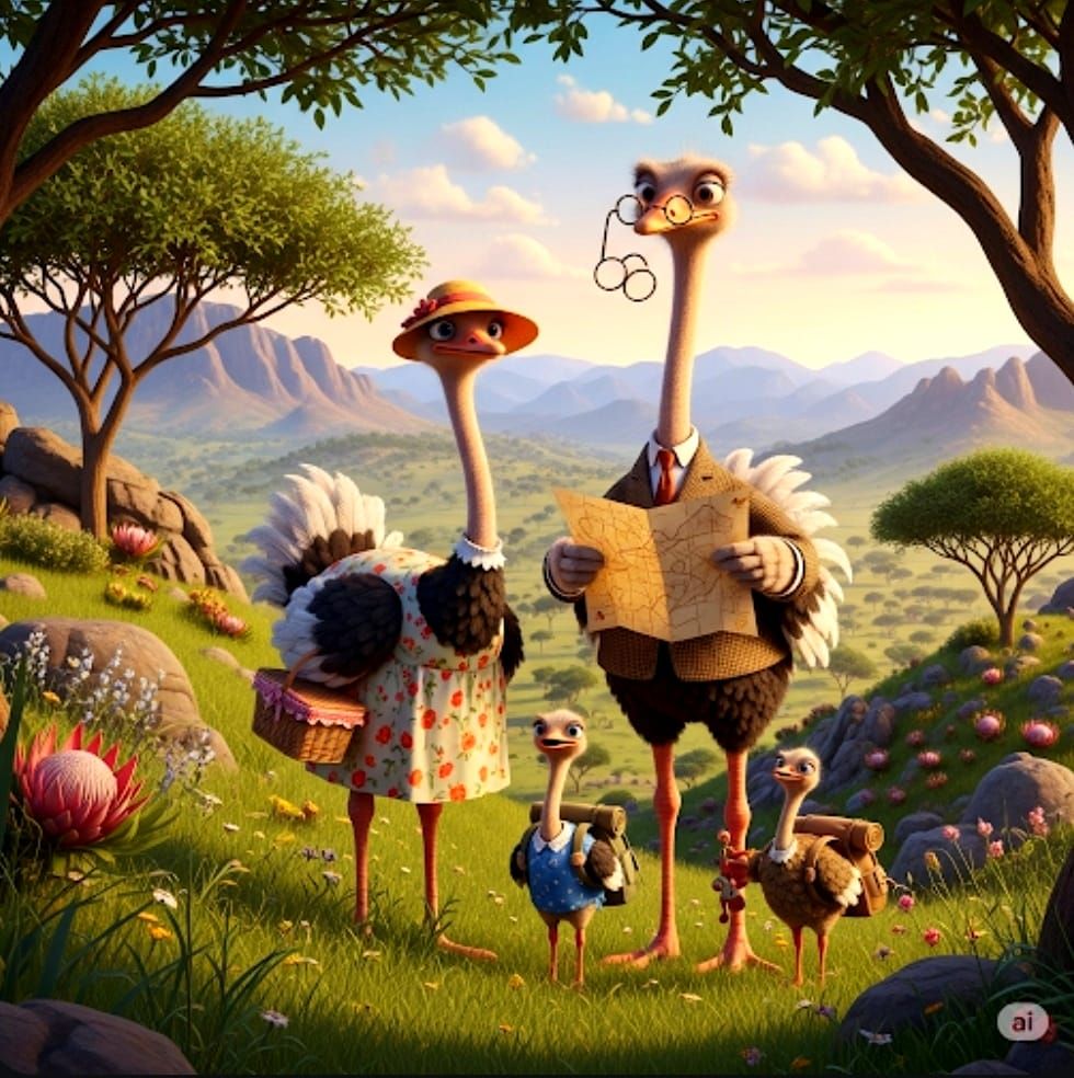 Animal Families : The Vogelstruise