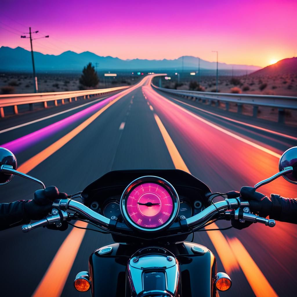 Riding into the sunset