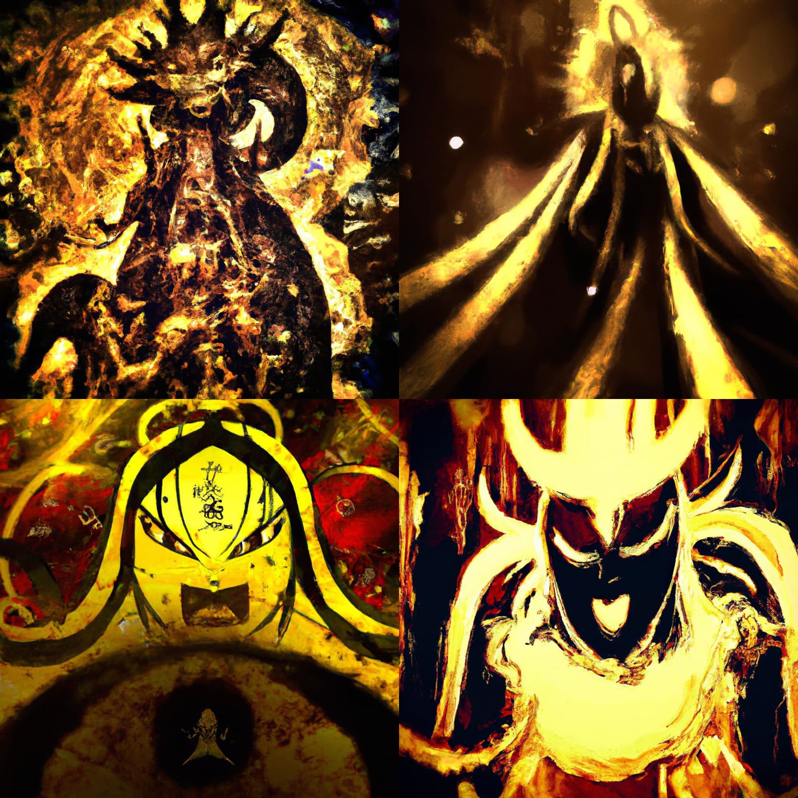 Orochi Golden Aura Goddess From The Dark mutiverse by Japane...