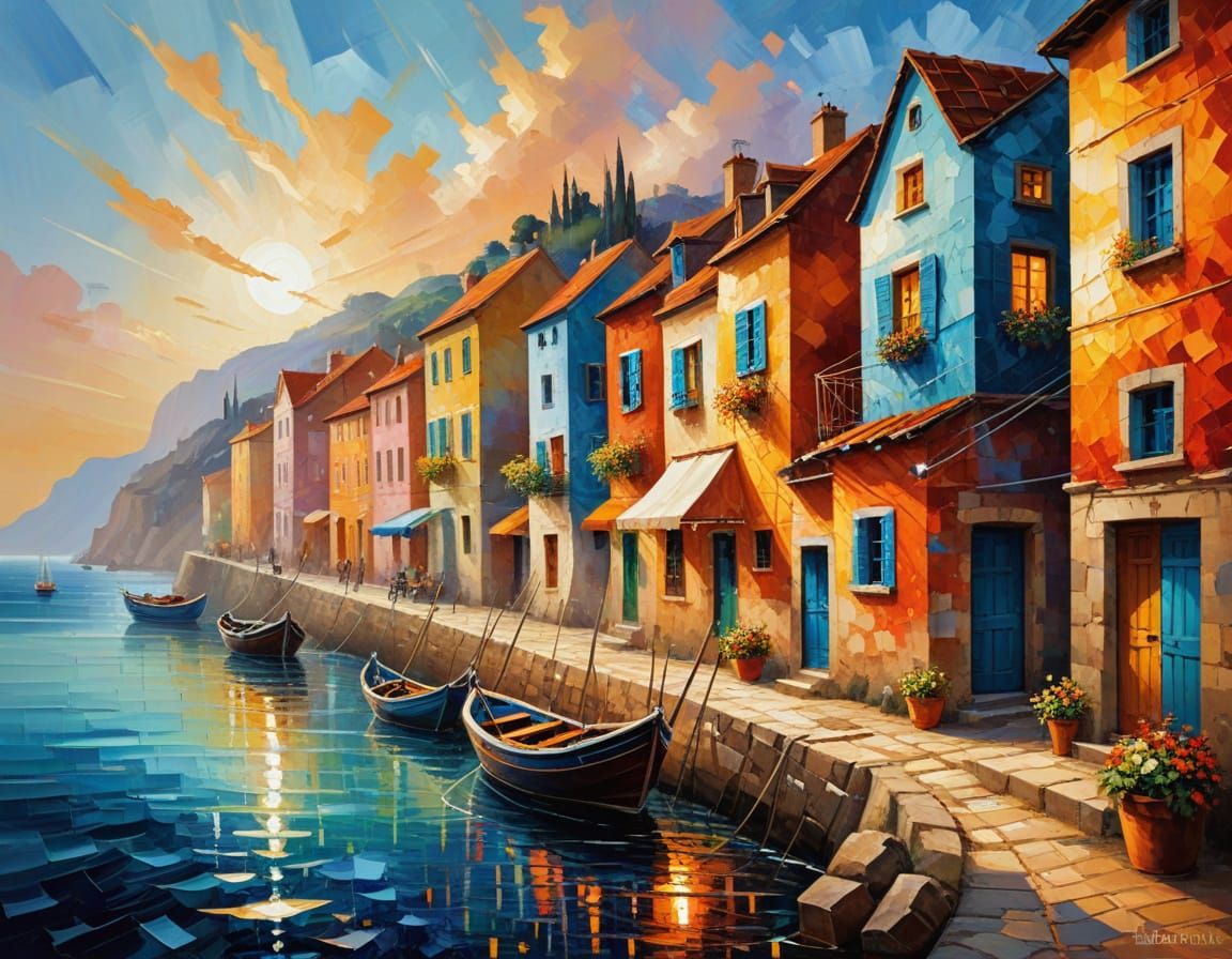 seaside village  by @Sasha