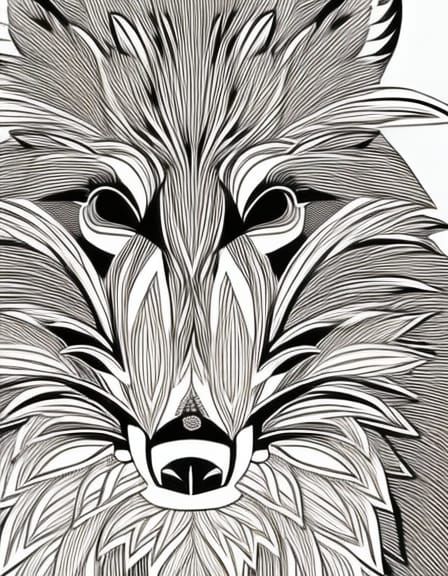 coloring page - AI Generated Artwork - NightCafe Creator