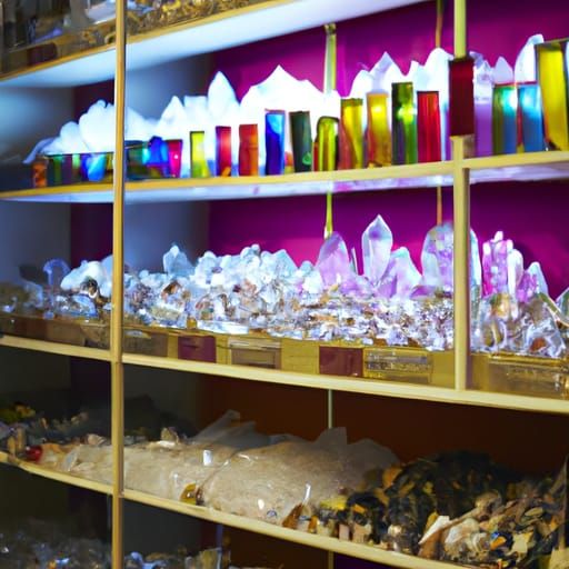 crystal shop AI Generated Artwork NightCafe Creator