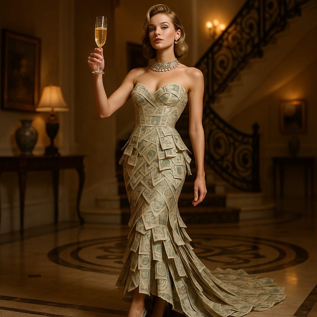 #songs2prompts - No. 19 inspired by Madonna's "Material Girl...