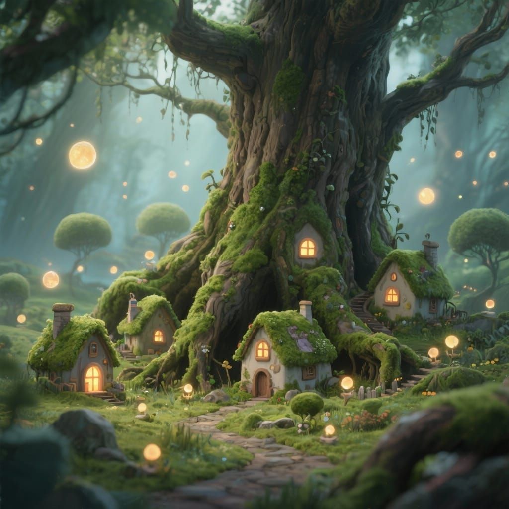 Moss Village  by @See