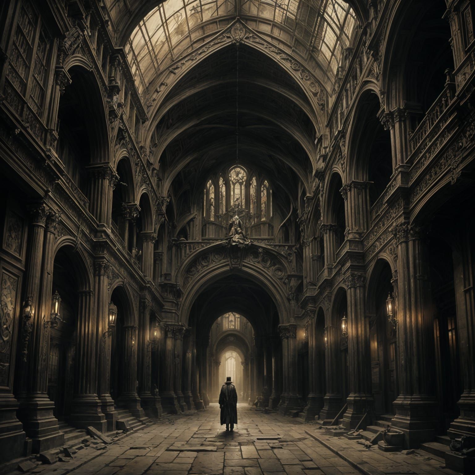 Mysterious, Sinister Sepia Masterpiece