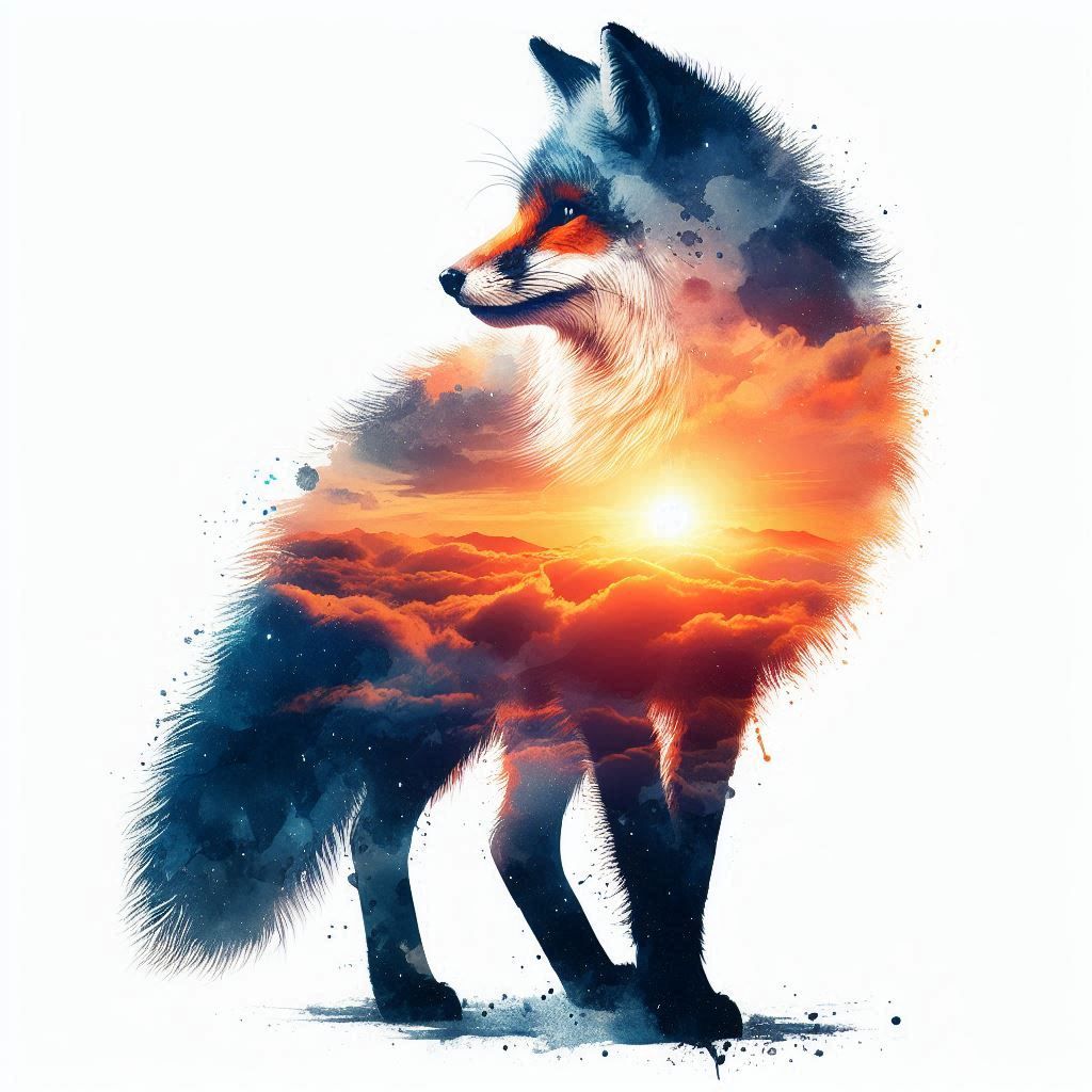 double exposure beautiful fantasy portrait landscape..