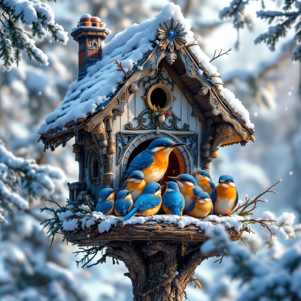 A birdhouse  by @Pennysan