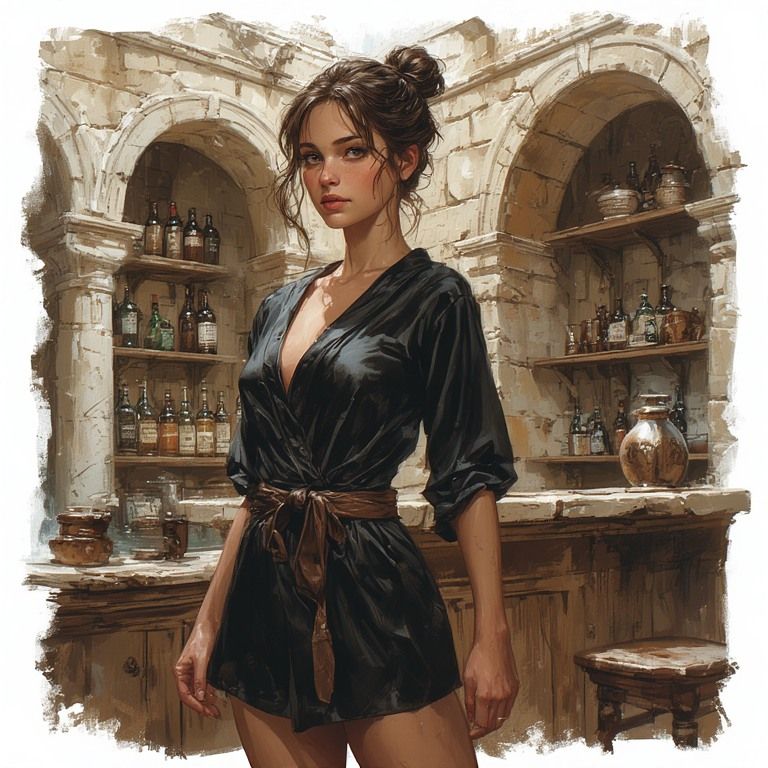 Working the Desk at a Roman Bath