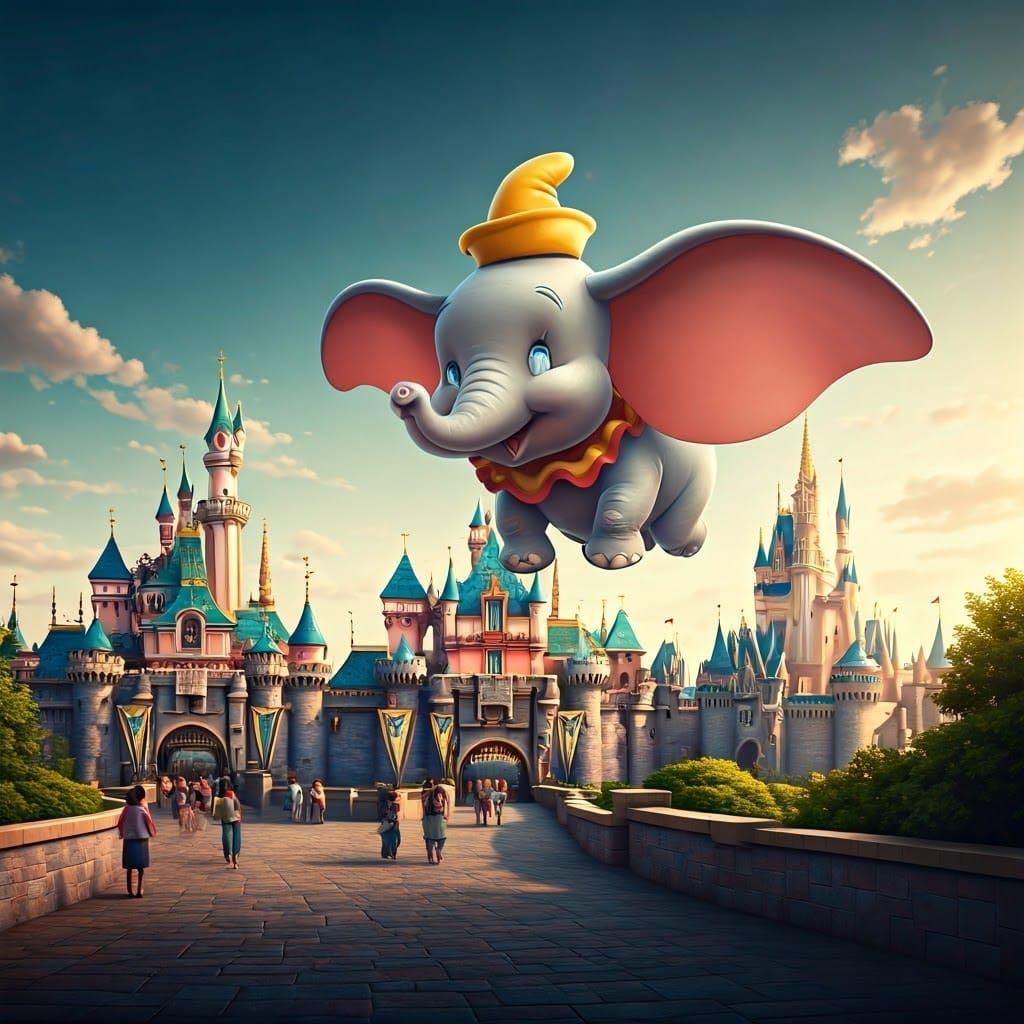 Dumbo Visits Disneyland