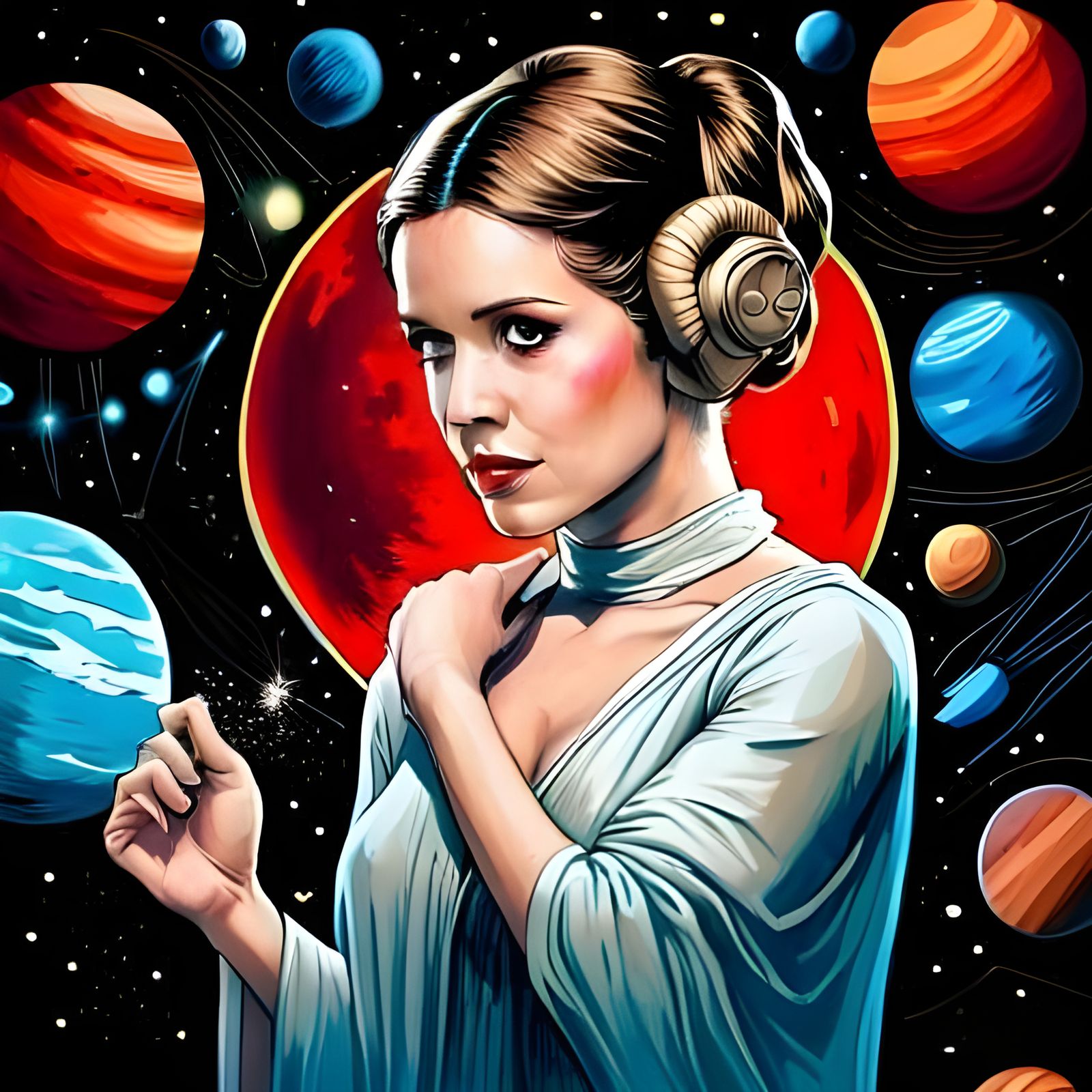 "We've got a galaxy to save. Let's do this!"  by @Mormookiee