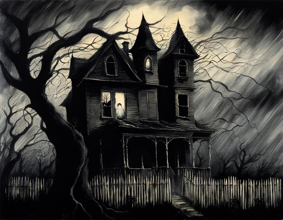 Haunted house  by @Shlucky
