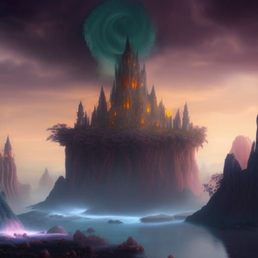 Dark magic castle - AI Generated Artwork - NightCafe Creator