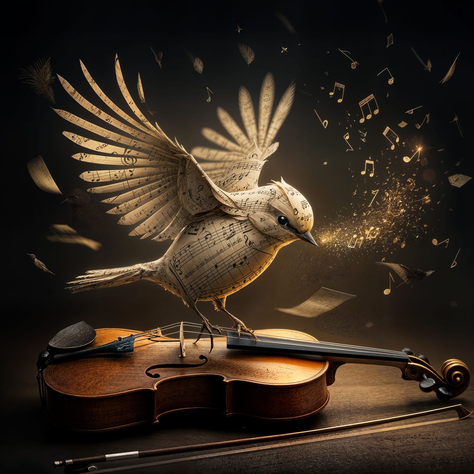 Birdy violin  by @Nicko