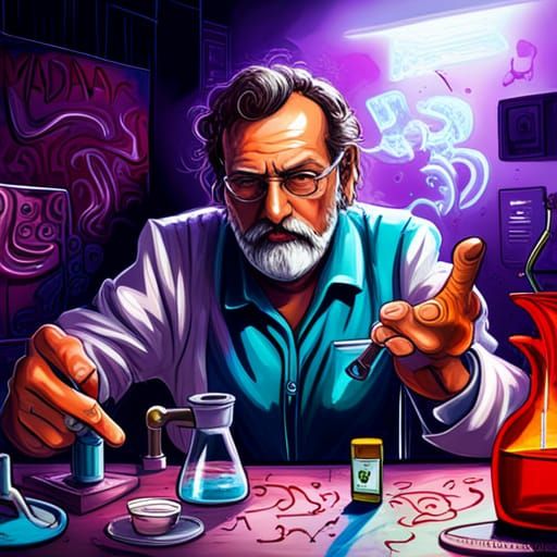 madar scientist in his lab