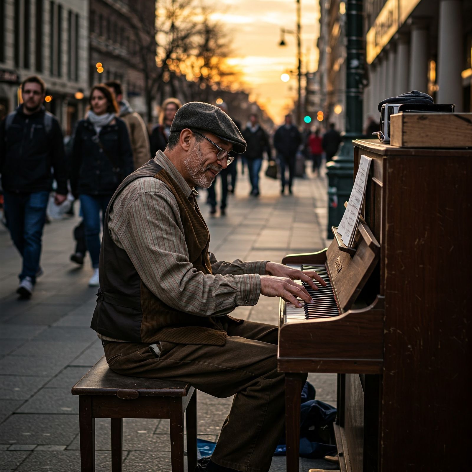 "Piano Man Playing For The People"
