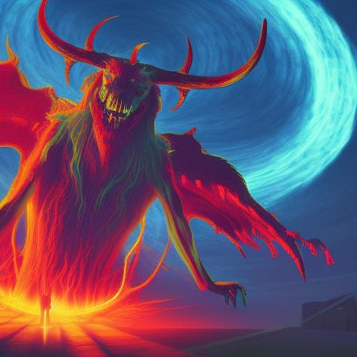 Demon portal - AI Generated Artwork - NightCafe Creator