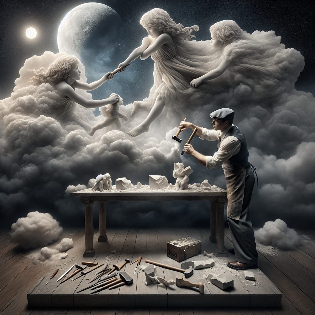 Clouds Sculpture   by @Noxus